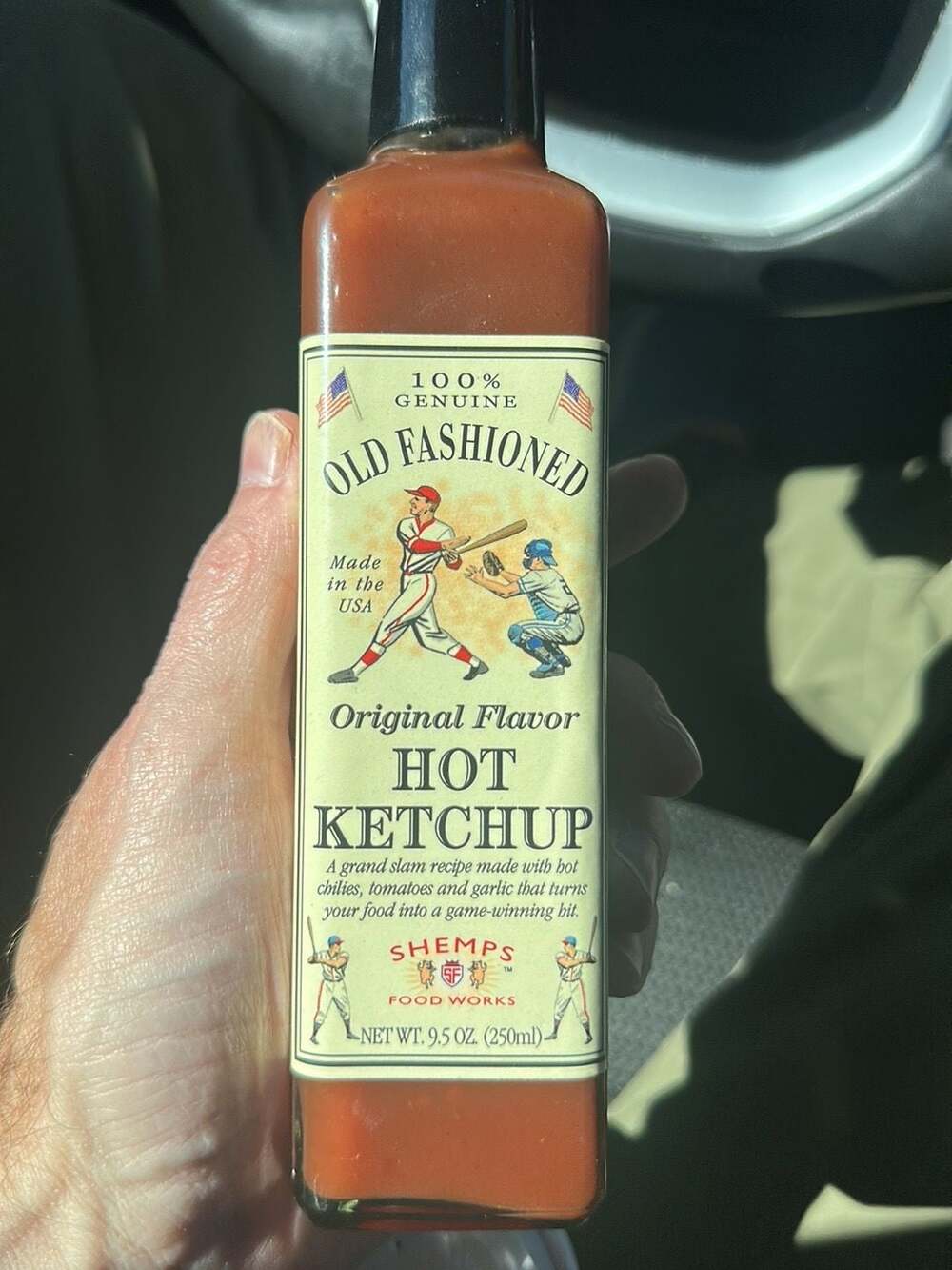 Shemps Food Works Old Fashioned Original Flavor Hot Ketchup 9.5 oz